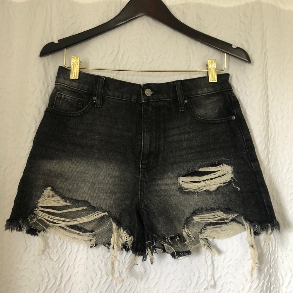 Women’s Denim Black Shorts